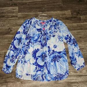 Lilly Pulitzer Elsa Silk Blouse